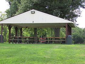 An image of a pavillion in a park in Coal Valley