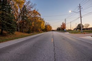 A road in Coal Valley.
